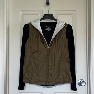 Athleta Reversible Hooded Fleece Vest